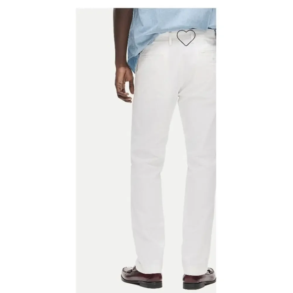 NWT J. Crew Men's 770™ Straight-fit stretch chino pant White 29/32